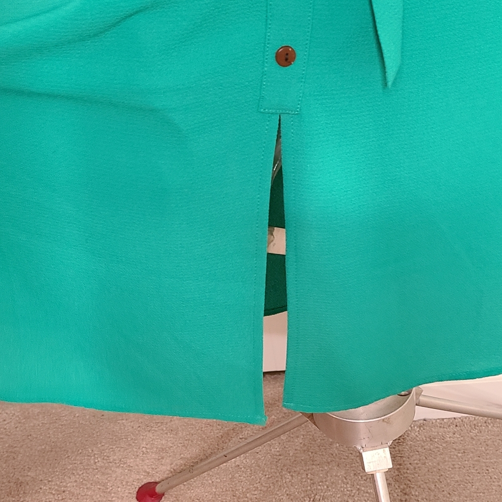 Sophia + Zeke Kelley Green Short Sleeve Dress - Picture 9 of 16